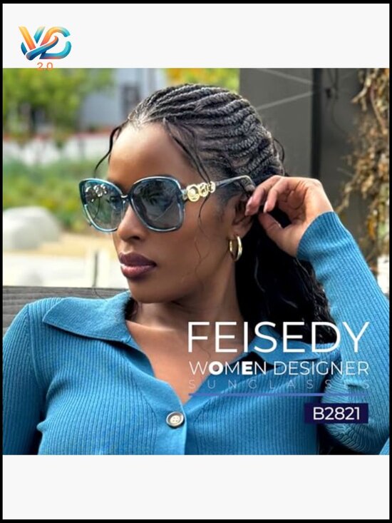 Oversized Square Sunglasses with Pearl Details Classic Polarized UV Protection main image 6